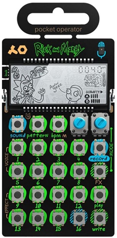Teenage Engineering Pocket Operator PO-137 Rick & Morty w/ Hanger